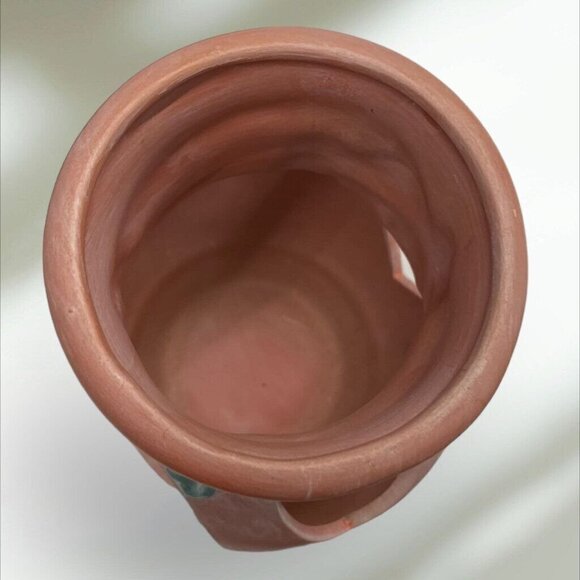 Terracotta Tealight Candle Holder Leaf Design & Stand - Picture 7 of 7